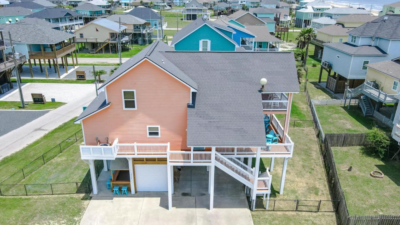Spring Break Specials! Front Row Views - Tiki Bar - Playground Villa Bolivar Peninsula Exterior photo