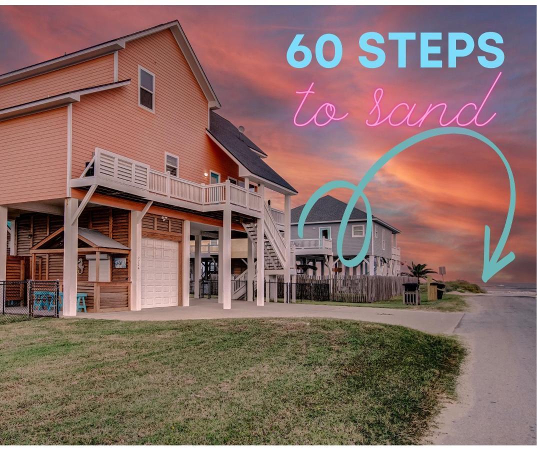 Spring Break Specials! Front Row Views - Tiki Bar - Playground Villa Bolivar Peninsula Exterior photo